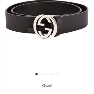 Gucci Double G Buckle Leather Belt